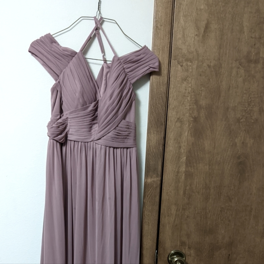 Azazie Mauve A10 Long Dress